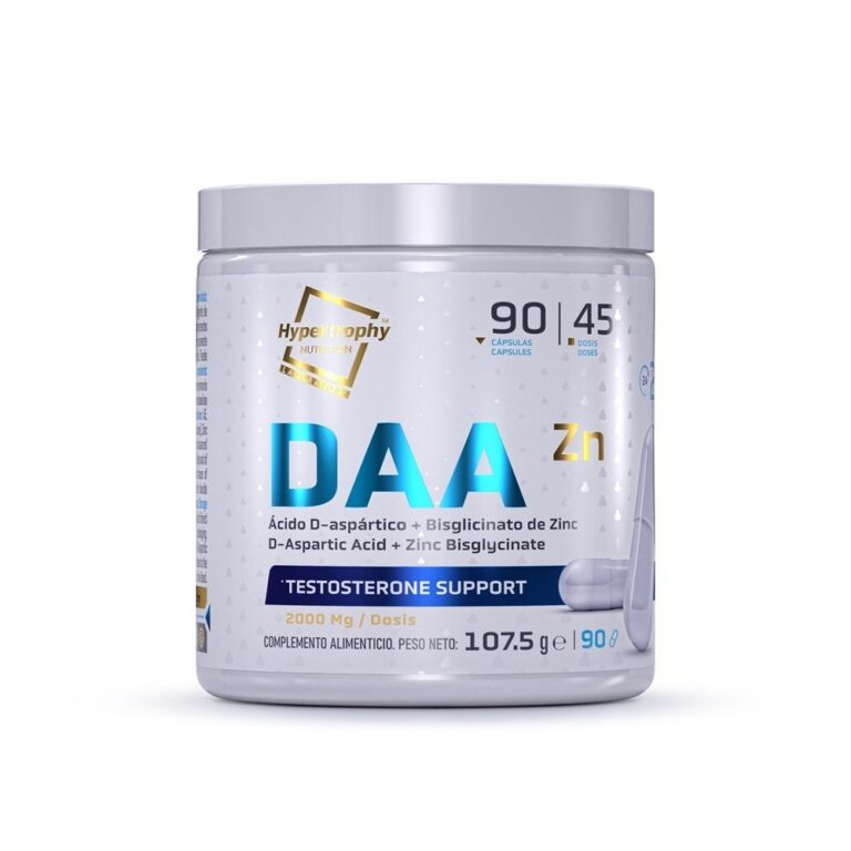 DAA + Bisglicinato de Zinco | Ácido Aspártico 1000mg | 90 Cápsulas