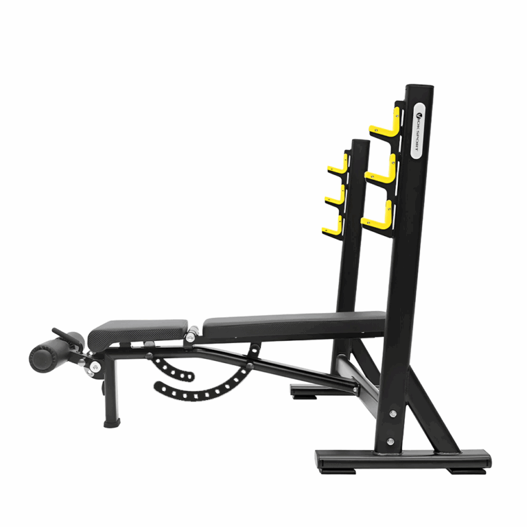 Banco de Musculação Ajustável com Suporte de Barra