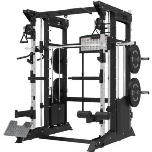 Máquina Smith Com Polia Dupla + Rack + 200kg De Placas Ms-01 Fitmaker