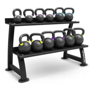 Rack De Kettlebell De 2 Tabuleiros