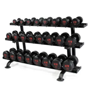 Rack Para Halteres De 3 Níveis Para 12 Pares