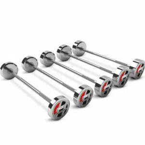 Kit De 5 Barras Direitas Para Bíceps 10 A 30 Kg Iron
