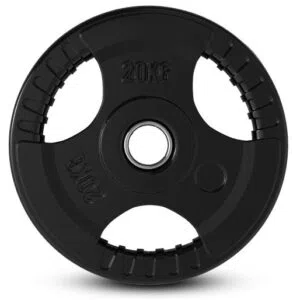 Discos De Borracha Com 3 Pegas Tri Grip 20kg