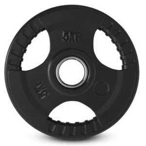 Discos de Borracha com 3 Pegas Tri Grip 5kg