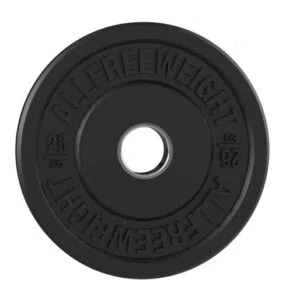 Disco De Borracha Bumper Preto 25KG
